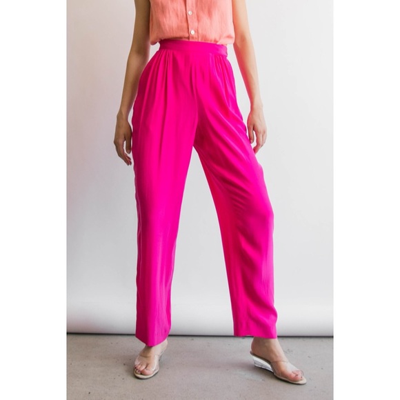 Hot Pink Dress Pants For Women